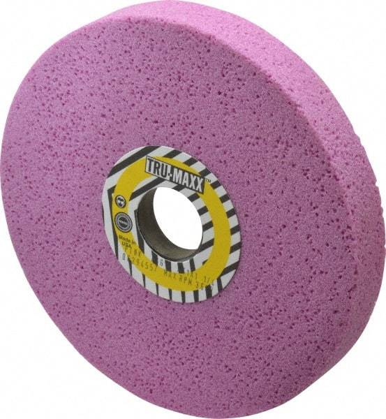 Tru-Maxx - 7" Diam x 1-1/4" Hole x 1" Thick, G Hardness, 46 Grit Surface Grinding Wheel - Aluminum Oxide, Type 5, Coarse Grade, 3,600 Max RPM, Vitrified Bond, One-Side Recess - Apex Tool & Supply
