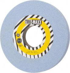 Tru-Maxx - 10" Diam x 3" Hole x 1" Thick, J Hardness, 60 Grit Surface Grinding Wheel - Ceramic, Type 1, Medium Grade, 2,483 Max RPM, Vitrified Bond, No Recess - Apex Tool & Supply