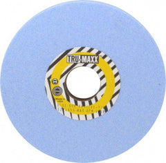 Tru-Maxx - 6" Diam x 1-1/4" Hole x 1/2" Thick, K Hardness, 60 Grit Surface Grinding Wheel - Ceramic, Type 1, Medium Grade, 5,410 Max RPM, Vitrified Bond, No Recess - Apex Tool & Supply
