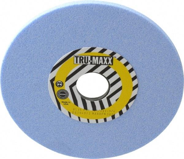 Tru-Maxx - 7" Diam x 1-1/4" Hole x 1/4" Thick, I Hardness, 60 Grit Surface Grinding Wheel - Ceramic, Type 1, Medium Grade, 3,600 Max RPM, Vitrified Bond, No Recess - Apex Tool & Supply