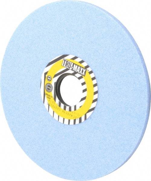Tru-Maxx - 7" Diam x 1-1/4" Hole x 1/4" Thick, J Hardness, 60 Grit Surface Grinding Wheel - Ceramic, Type 1, Medium Grade, 3,600 Max RPM, Vitrified Bond, No Recess - Apex Tool & Supply