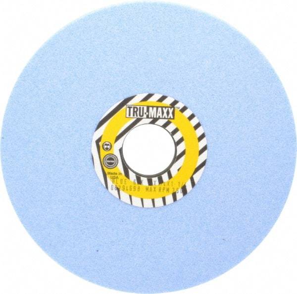 Tru-Maxx - 7" Diam x 1-1/4" Hole x 1/4" Thick, K Hardness, 60 Grit Surface Grinding Wheel - Ceramic, Type 1, Medium Grade, 3,600 Max RPM, Vitrified Bond, No Recess - Apex Tool & Supply