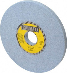 Tru-Maxx - 7" Diam x 1-1/4" Hole x 1/2" Thick, I Hardness, 46 Grit Surface Grinding Wheel - Ceramic, Type 1, Coarse Grade, 3,600 Max RPM, Vitrified Bond, No Recess - Apex Tool & Supply