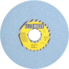 Tru-Maxx - 7" Diam x 1-1/4" Hole x 1/2" Thick, J Hardness, 46 Grit Surface Grinding Wheel - Ceramic, Type 1, Coarse Grade, 3,600 Max RPM, Vitrified Bond, No Recess - Apex Tool & Supply