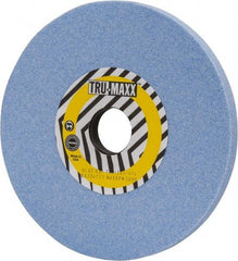Tru-Maxx - 7" Diam x 1-1/4" Hole x 1/2" Thick, I Hardness, 60 Grit Surface Grinding Wheel - Ceramic, Type 1, Medium Grade, 3,600 Max RPM, Vitrified Bond, No Recess - Apex Tool & Supply