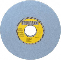 Tru-Maxx - 7" Diam x 1-1/4" Hole x 1/2" Thick, J Hardness, 60 Grit Surface Grinding Wheel - Ceramic, Type 1, Medium Grade, 3,600 Max RPM, Vitrified Bond, No Recess - Apex Tool & Supply