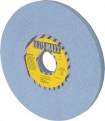 Tru-Maxx - 7" Diam x 1-1/4" Hole x 1/2" Thick, K Hardness, 60 Grit Surface Grinding Wheel - Ceramic, Type 1, Medium Grade, 3,600 Max RPM, Vitrified Bond, No Recess - Apex Tool & Supply