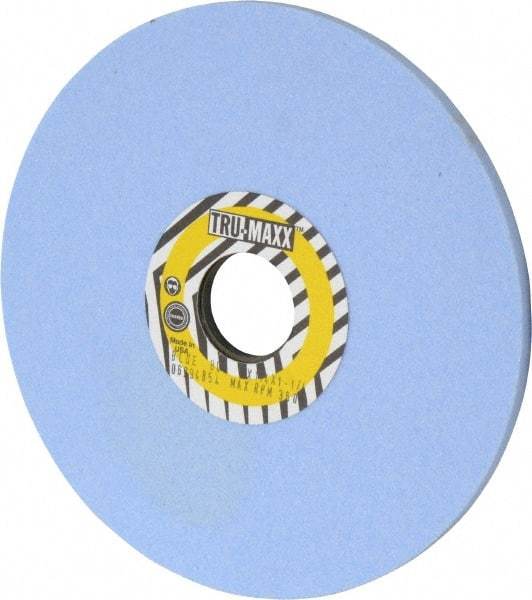 Tru-Maxx - 7" Diam x 1-1/4" Hole x 1/4" Thick, I Hardness, 80 Grit Surface Grinding Wheel - Ceramic, Type 1, Medium Grade, 3,600 Max RPM, Vitrified Bond, No Recess - Apex Tool & Supply