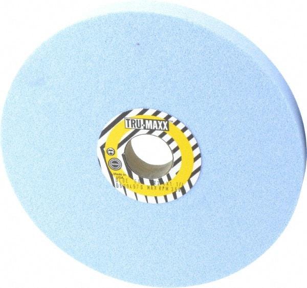 Tru-Maxx - 8" Diam x 1-1/4" Hole x 3/4" Thick, J Hardness, 60 Grit Surface Grinding Wheel - Ceramic, Type 1, Medium Grade, 3,600 Max RPM, Vitrified Bond, No Recess - Apex Tool & Supply