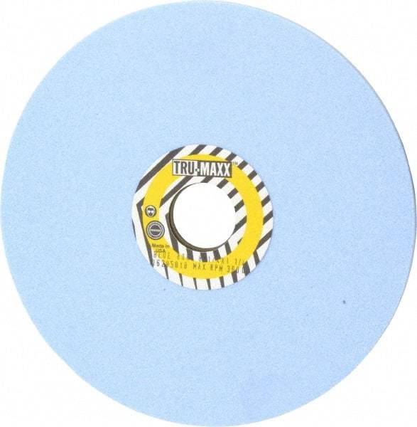 Tru-Maxx - 8" Diam x 1-1/4" Hole x 1/4" Thick, K Hardness, 80 Grit Surface Grinding Wheel - Ceramic, Type 1, Medium Grade, 3,600 Max RPM, Vitrified Bond, No Recess - Apex Tool & Supply