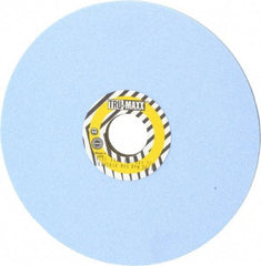 Tru-Maxx - 8" Diam x 1-1/4" Hole x 1/4" Thick, K Hardness, 80 Grit Surface Grinding Wheel - Ceramic, Type 1, Medium Grade, 3,600 Max RPM, Vitrified Bond, No Recess - Apex Tool & Supply