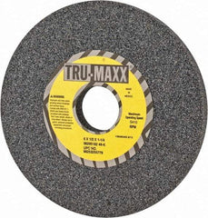 Tru-Maxx - 6" Diam x 1-1/4" Hole x 1/2" Thick, K Hardness, 46 Grit Surface Grinding Wheel - Aluminum Oxide, Type 1, Coarse Grade, 5,410 Max RPM, Vitrified Bond, No Recess - Apex Tool & Supply