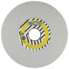 Tru-Maxx - 12" Diam x 5" Hole x 1-1/2" Thick, H Hardness, 46 Grit Surface Grinding Wheel - Aluminum Oxide, Type 1, Coarse Grade, 2,070 Max RPM, Vitrified Bond, No Recess - Apex Tool & Supply