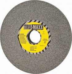 Tru-Maxx - 7" Diam x 1-1/4" Hole x 3/4" Thick, K Hardness, 60 Grit Surface Grinding Wheel - Aluminum Oxide, Type 1, Medium Grade, 3,600 Max RPM, Vitrified Bond, No Recess - Apex Tool & Supply