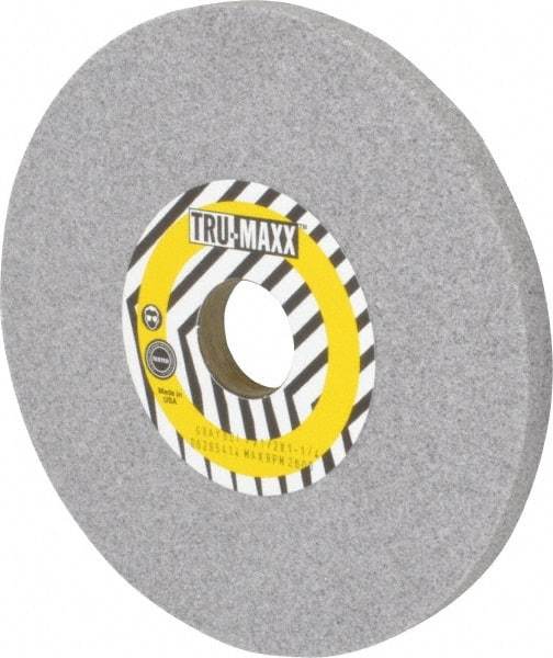 Tru-Maxx - 7" Diam x 1-1/4" Hole x 1/2" Thick, I Hardness, 60 Grit Surface Grinding Wheel - Aluminum Oxide, Type 1, Medium Grade, 3,600 Max RPM, Vitrified Bond, No Recess - Apex Tool & Supply