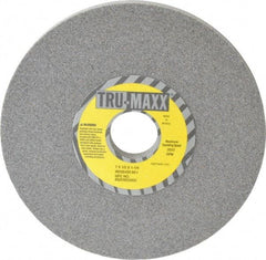 Tru-Maxx - 7" Diam x 1-1/4" Hole x 1/2" Thick, I Hardness, 80 Grit Surface Grinding Wheel - Aluminum Oxide, Type 1, Medium Grade, 3,600 Max RPM, Vitrified Bond, No Recess - Apex Tool & Supply