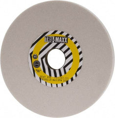 Tru-Maxx - 7" Diam x 1-1/4" Hole x 1/2" Thick, K Hardness, 80 Grit Surface Grinding Wheel - Aluminum Oxide, Type 1, Medium Grade, 3,600 Max RPM, Vitrified Bond, No Recess - Apex Tool & Supply