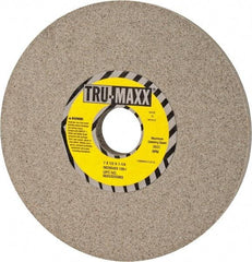 Tru-Maxx - 7" Diam x 1-1/4" Hole x 1/2" Thick, I Hardness, 100 Grit Surface Grinding Wheel - Aluminum Oxide, Type 1, Fine Grade, 3,600 Max RPM, Vitrified Bond, No Recess - Apex Tool & Supply