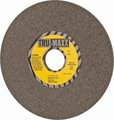 Tru-Maxx - 7" Diam x 1-1/4" Hole x 1/4" Thick, H Hardness, 80 Grit Surface Grinding Wheel - Aluminum Oxide, Type 1, Medium Grade, 3,600 Max RPM, Vitrified Bond, No Recess - Apex Tool & Supply