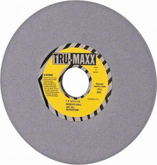 Tru-Maxx - 7" Diam x 1-1/4" Hole x 1/4" Thick, L Hardness, 220 Grit Surface Grinding Wheel - Aluminum Oxide, Type 1, Very Fine Grade, 3,600 Max RPM, Vitrified Bond, No Recess - Apex Tool & Supply