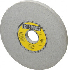 Tru-Maxx - 7" Diam x 1-1/4" Hole x 1/2" Thick, J Hardness, 100 Grit Surface Grinding Wheel - Aluminum Oxide, Type 1, Fine Grade, 3,600 Max RPM, Vitrified Bond, No Recess - Apex Tool & Supply