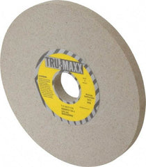 Tru-Maxx - 7" Diam x 1-1/4" Hole x 1/2" Thick, J Hardness, 120 Grit Surface Grinding Wheel - Aluminum Oxide, Type 1, Fine Grade, 3,600 Max RPM, Vitrified Bond, No Recess - Apex Tool & Supply