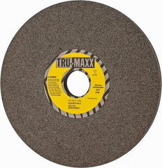 Tru-Maxx - 8" Diam x 1-1/4" Hole x 1/2" Thick, J Hardness, 60 Grit Surface Grinding Wheel - Aluminum Oxide, Type 1, Medium Grade, 3,600 Max RPM, Vitrified Bond, No Recess - Apex Tool & Supply