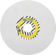 Tru-Maxx - 8" Diam x 1-1/4" Hole x 1/4" Thick, K Hardness, 80 Grit Surface Grinding Wheel - Aluminum Oxide, Type 1, Medium Grade, 3,600 Max RPM, Vitrified Bond, No Recess - Apex Tool & Supply