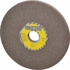 Tru-Maxx - 8" Diam x 1-1/4" Hole x 1/2" Thick, H Hardness, 46 Grit Surface Grinding Wheel - Aluminum Oxide, Type 1, Coarse Grade, 3,105 Max RPM, Vitrified Bond, No Recess - Apex Tool & Supply