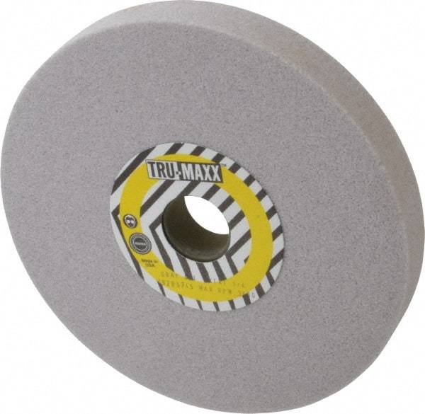 Tru-Maxx - 8" Diam x 1-1/4" Hole x 1" Thick, I Hardness, 46 Grit Surface Grinding Wheel - Aluminum Oxide, Type 1, Coarse Grade, 3,105 Max RPM, Vitrified Bond, No Recess - Apex Tool & Supply