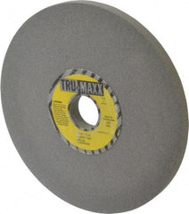 Tru-Maxx - 8" Diam x 1-1/4" Hole x 1/2" Thick, I Hardness, 100 Grit Surface Grinding Wheel - Aluminum Oxide, Type 1, Fine Grade, 3,600 Max RPM, Vitrified Bond, No Recess - Apex Tool & Supply