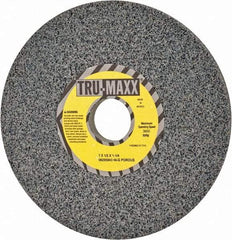 Tru-Maxx - 7" Diam x 1-1/4" Hole x 1/2" Thick, G Hardness, 46 Grit Surface Grinding Wheel - Aluminum Oxide, Type 1, Coarse Grade, 3,600 Max RPM, Vitrified Bond, No Recess - Apex Tool & Supply