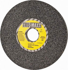 Tru-Maxx - 7" Diam x 1-1/4" Hole x 1/2" Thick, F Hardness, 46 Grit Surface Grinding Wheel - Aluminum Oxide, Type 1, Coarse Grade, 3,600 Max RPM, Vitrified Bond, No Recess - Apex Tool & Supply