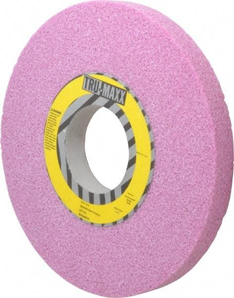 Tru-Maxx - 10" Diam x 3" Hole x 1" Thick, H Hardness, 46 Grit Surface Grinding Wheel - Aluminum Oxide, Type 1, Coarse Grade, 3,250 Max RPM, Vitrified Bond, No Recess - Apex Tool & Supply