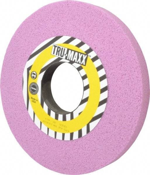 Tru-Maxx - 10" Diam x 3" Hole x 1" Thick, F Hardness, 46 Grit Surface Grinding Wheel - Aluminum Oxide, Type 1, Coarse Grade, 2,483 Max RPM, Vitrified Bond, No Recess - Apex Tool & Supply