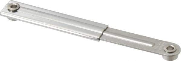Sugatsune - 4-13/32" OAL x 39/64" Wide, 13.2 Lb Capacity, Ultra Mini Lid Stay - Only One Stay per Lid Required, 5/32" Mounting Hole Diam, 90° Max Opening, Polished 304 & 303 Stainless Steel & Polyacetal - Apex Tool & Supply