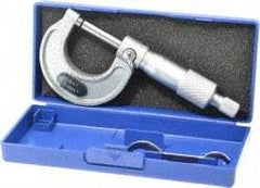Value Collection - 0 to 1" Range, 0.0001" Graduation, Mechanical Outside Micrometer - Ratchet Stop Thimble, Accurate to 0.0001" - Apex Tool & Supply