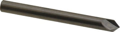 Made in USA - 1/4" Body Diam, 90°, 2-1/2" OAL, Solid Carbide Spotting Drill - Apex Tool & Supply