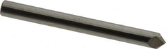 Made in USA - 1/4" Body Diam, 120°, 2-1/2" OAL, Solid Carbide Spotting Drill - Apex Tool & Supply