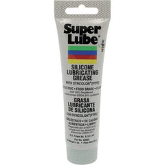 Synco Chemical - 3 oz Tube Silicone General Purpose Grease - Translucent White, Food Grade, 500°F Max Temp, NLGIG 2, - Apex Tool & Supply