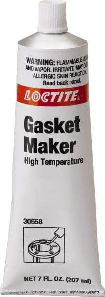 Loctite - 7 oz Tube Gray RTV Silicone Gasket Sealant - -50 to 600°F Operating Temp - Apex Tool & Supply