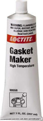 Loctite - 7 oz Tube Gray RTV Silicone Gasket Sealant - -50 to 600°F Operating Temp - Apex Tool & Supply