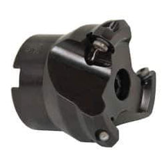 Seco - 1.57" Cut Diam, 1/2" Arbor Hole, 0.138" Max Depth of Cut, 43° Indexable Chamfer & Angle Face Mill - 3 Inserts, OF.. 05T305 Insert, Right Hand Cut, 3 Flutes, Series R220.43 - Apex Tool & Supply