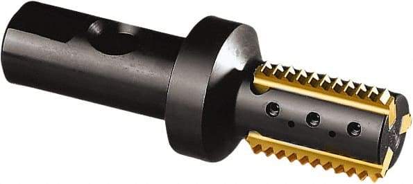 Seco - 32mm Cut Diam, 40mm Max Hole Depth, 32mm Shank Diam, Indexable Thread Mill - 40mm Insert Size, 6 Inserts, Toolholder Style R396.19, 119.5mm OAL - Apex Tool & Supply