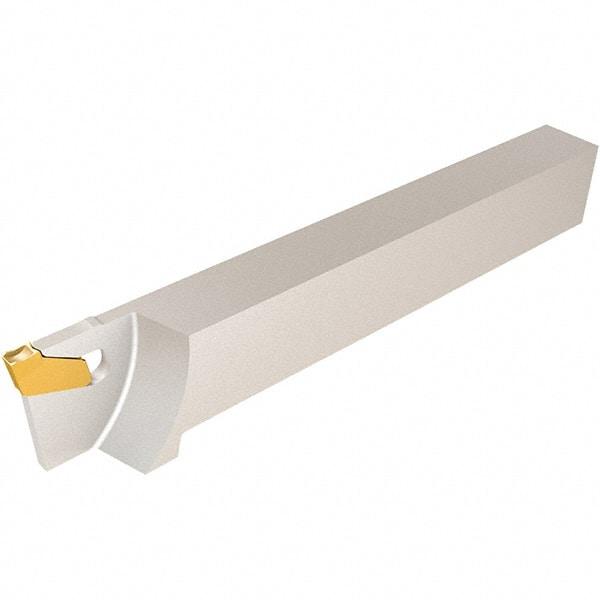 Iscar - External Thread, 0.5906" Max Depth of Cut, 1.6mm Min Groove Width, 110mm OAL, Left Hand Indexable Grooving Cutoff Toolholder - 12mm Shank Height x 12mm Shank Width, GF.. Insert Style, SGTF Toolholder Style, Series Self-Grip - Apex Tool & Supply