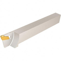 Iscar - External Thread, 0.5906" Max Depth of Cut, 1.6mm Min Groove Width, 110mm OAL, Left Hand Indexable Grooving Cutoff Toolholder - 12mm Shank Height x 12mm Shank Width, GF.. Insert Style, SGTF Toolholder Style, Series Self-Grip - Apex Tool & Supply