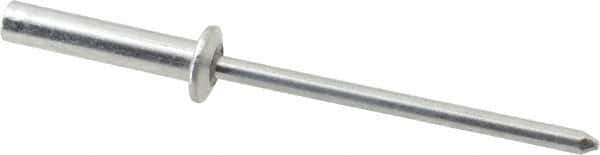 RivetKing - Size 46 Dome Head Aluminum Closed End Sealing Blind Rivet - Aluminum Mandrel, 0.313" to 3/8" Grip, 1/4" Head Diam, 0.129" to 0.133" Hole Diam, 0.61" Length Under Head, 1/8" Body Diam - Apex Tool & Supply