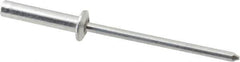 RivetKing - Size 46 Dome Head Aluminum Closed End Sealing Blind Rivet - Aluminum Mandrel, 0.313" to 3/8" Grip, 1/4" Head Diam, 0.129" to 0.133" Hole Diam, 0.61" Length Under Head, 1/8" Body Diam - Apex Tool & Supply