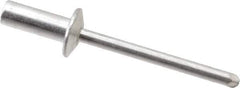 RivetKing - Size 64 Dome Head Aluminum Closed End Sealing Blind Rivet - Aluminum Mandrel, 0.188" to 1/4" Grip, 3/8" Head Diam, 0.192" to 0.196" Hole Diam, 0.531" Length Under Head, 3/16" Body Diam - Apex Tool & Supply