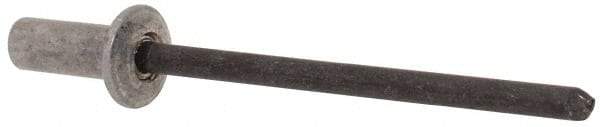 RivetKing - Size 42 Dome Head Aluminum Closed End Sealing Blind Rivet - Steel Mandrel, 0.063" to 1/8" Grip, 1/4" Head Diam, 0.129" to 0.133" Hole Diam, 0.36" Length Under Head, 1/8" Body Diam - Apex Tool & Supply